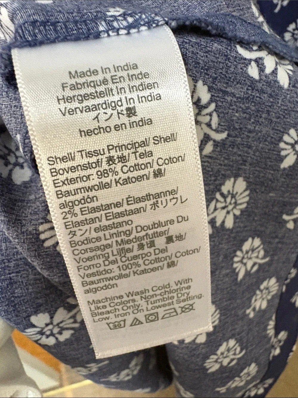 NWT J. Crew Blue & White Floral Summer Poplin Halter Dress - Size 6